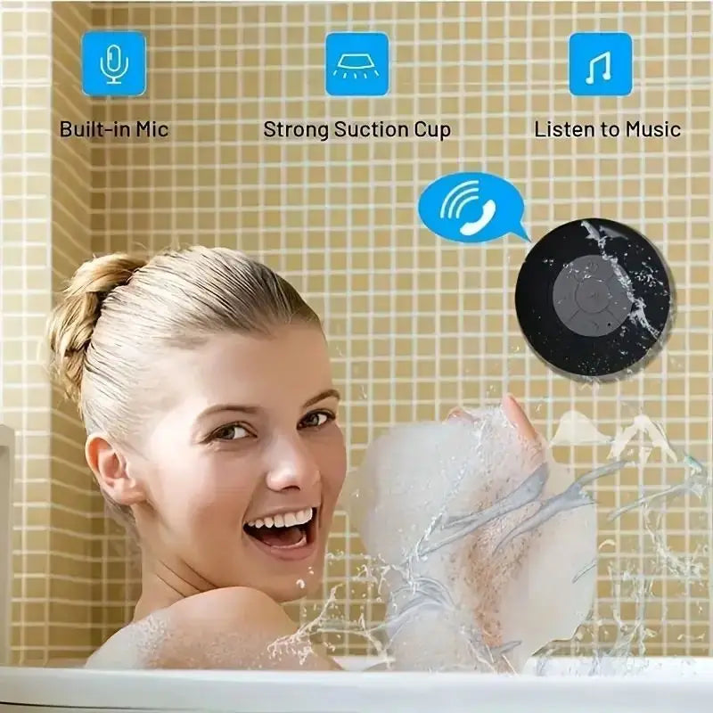 Altavoz portátil inalámbrico Bluetooth con succión impermeable para toda la familia