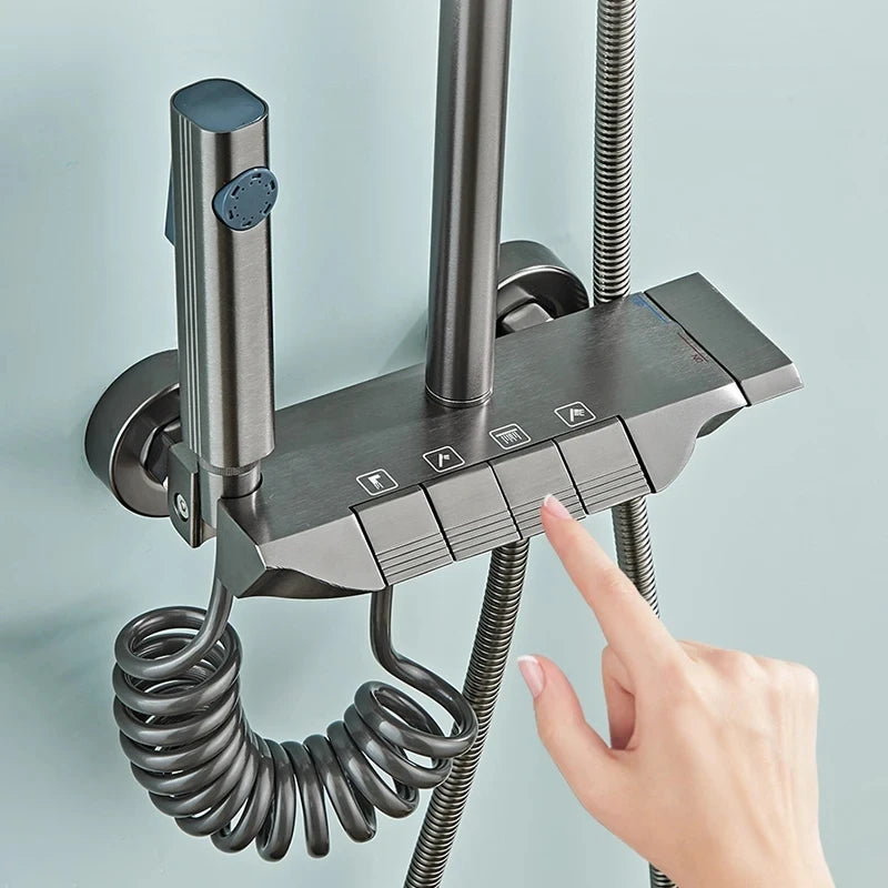 Multifunctionele knop douchekopset