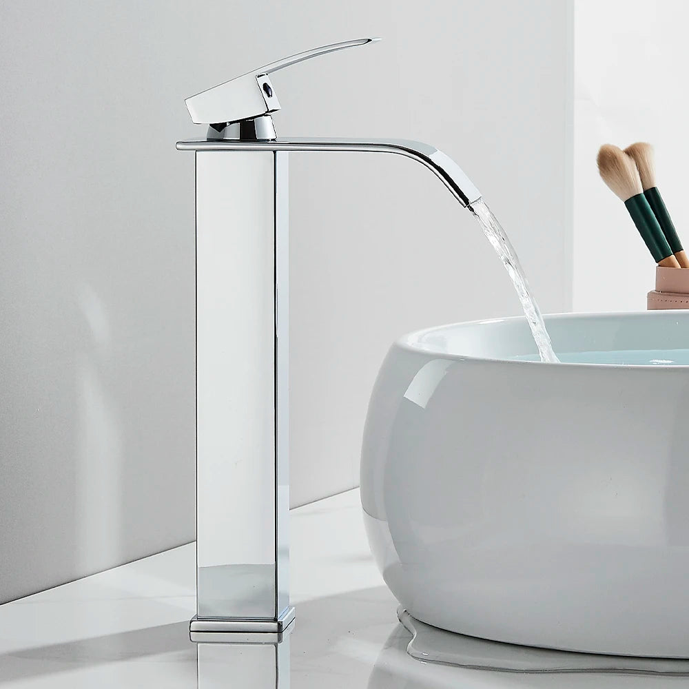 Waterval Chrome Badkamer Wastafelkraan