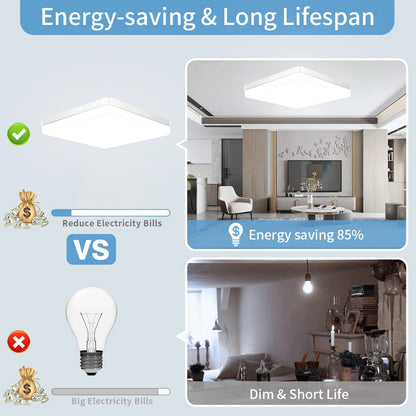 Vierkant LED plafondlamp
