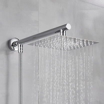 Ultradunne wandmontage regendouchekop met 16 inch roestvrijstalen douche
