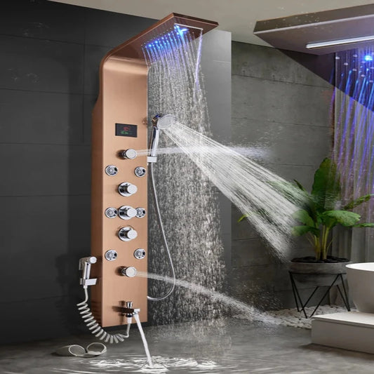 6 standen Intelligente LCD-douche 