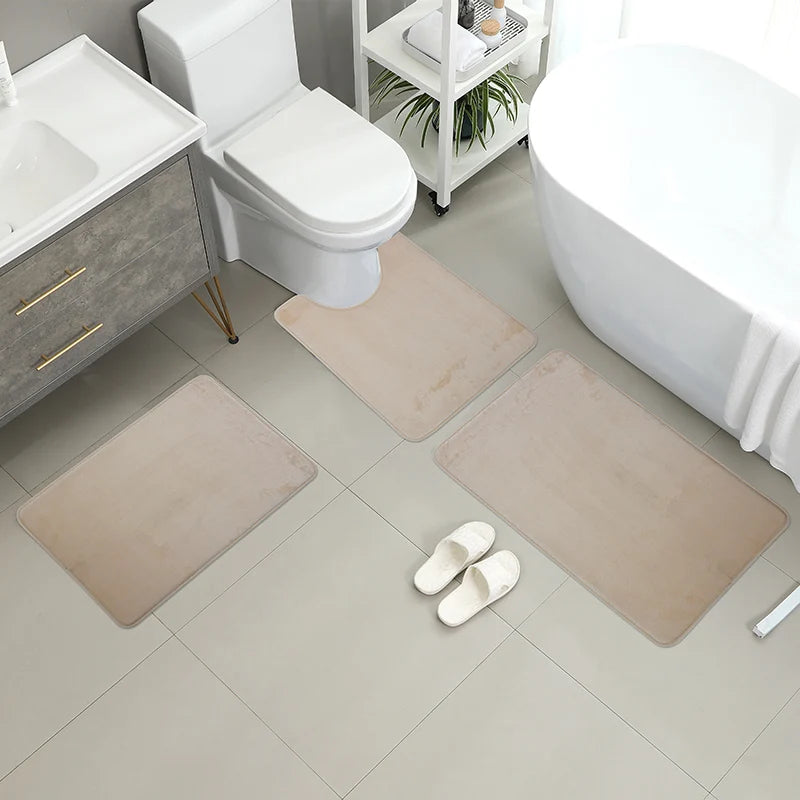 Driedelig toilet, badmat, douchemat,