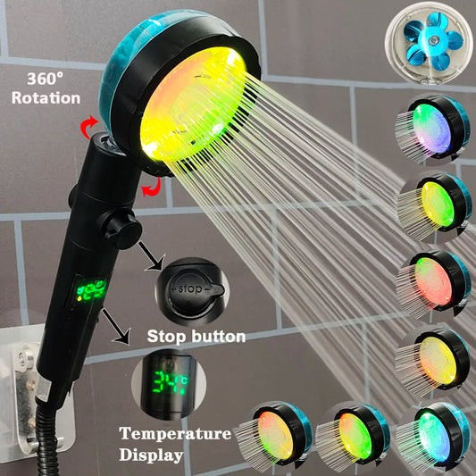 LED digitale temperatuurweergave douchekop