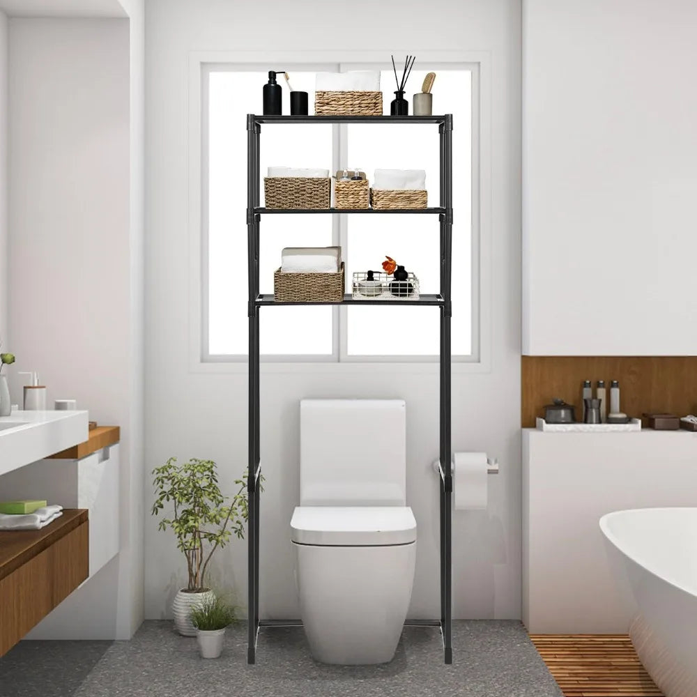 Opbergrek boven het toilet 