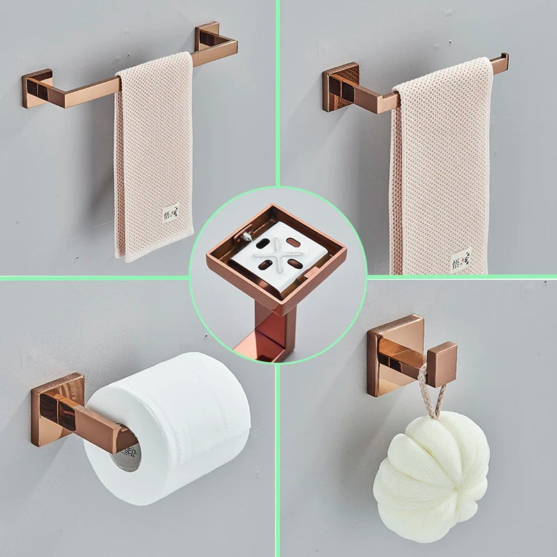 Badkamer Rose Gold Hardware Set Roestvrij Staal