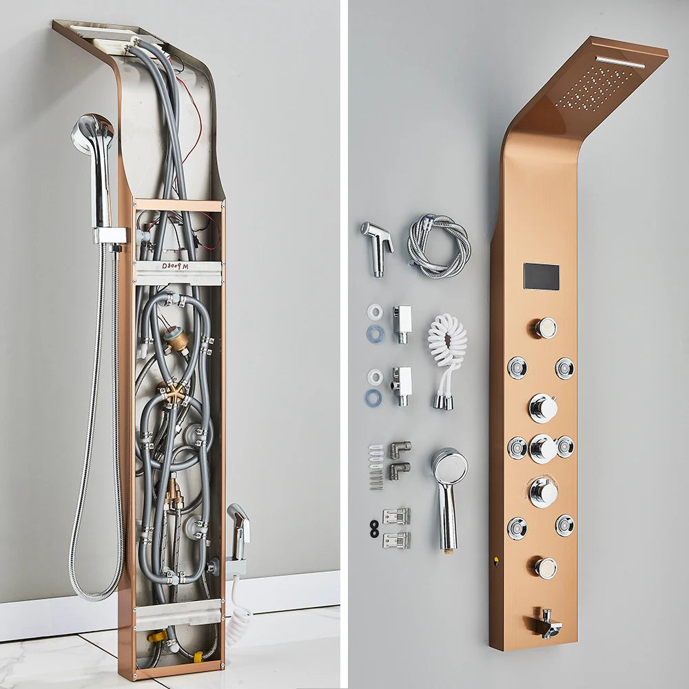 6 standen Intelligente LCD-douche 