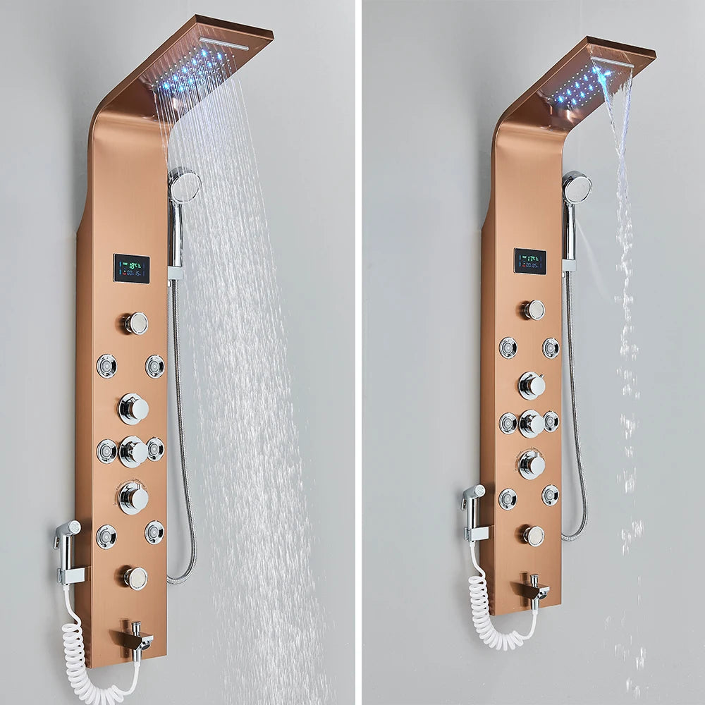 6 standen Intelligente LCD-douche 