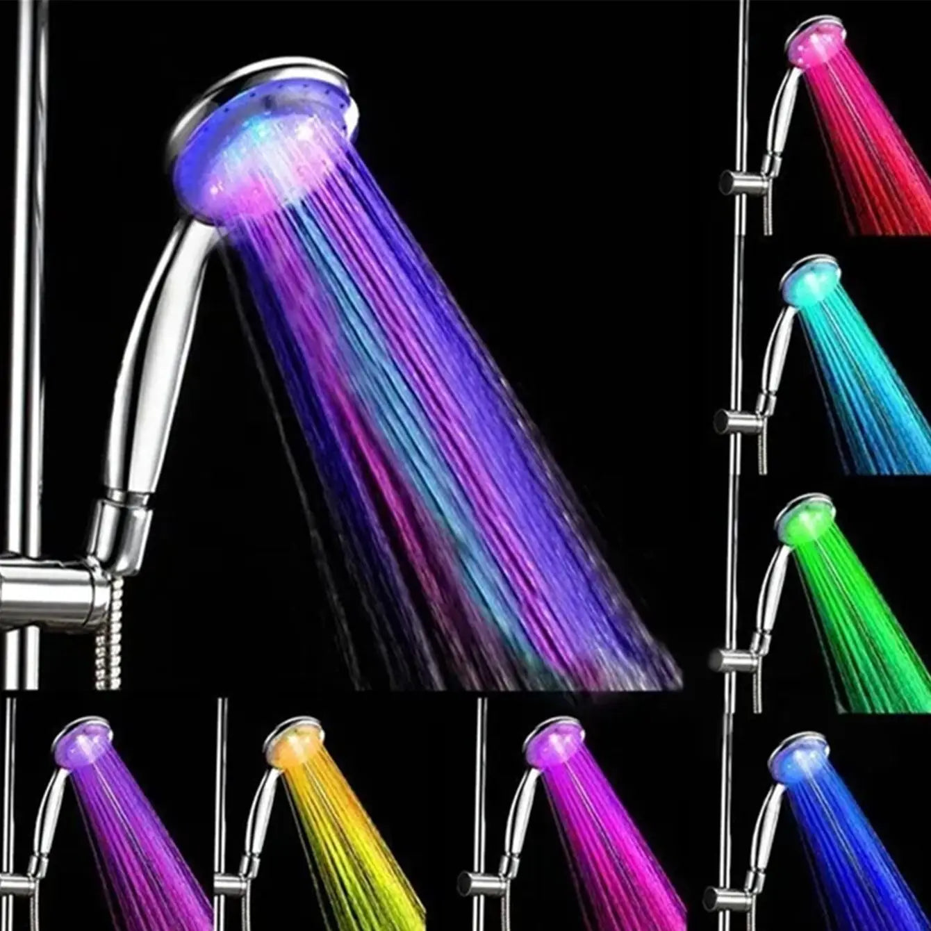 LED 7 kleuren douchekop automatisch van kleur veranderend 