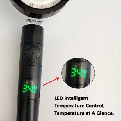 LED digitale temperatuurweergave douchekop