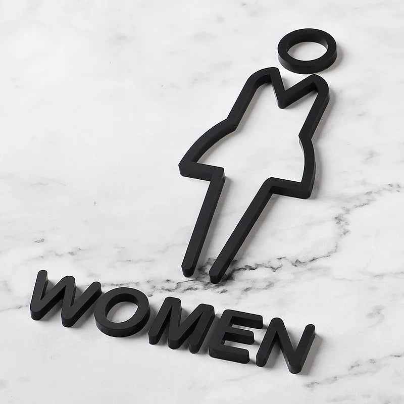Muurstickers Toilet Badkamerdeur