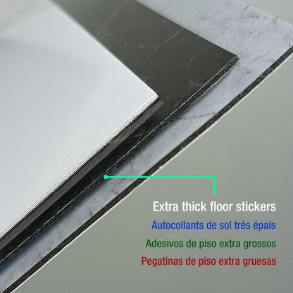 Gesimuleerde marmeren tegelvloersticker