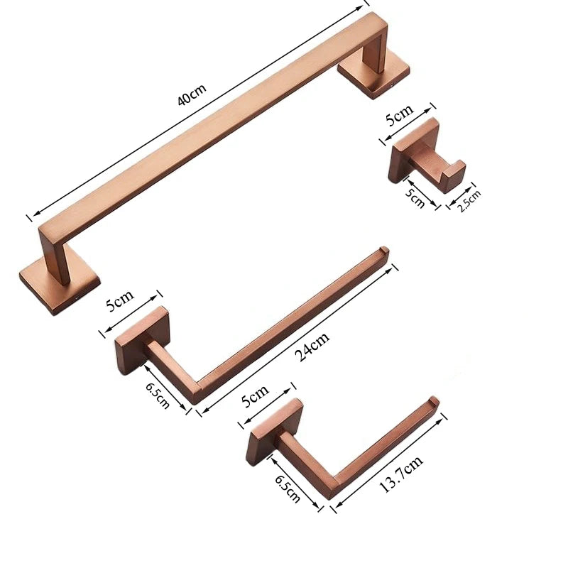 Badkamer Rose Gold Hardware Set Roestvrij Staal