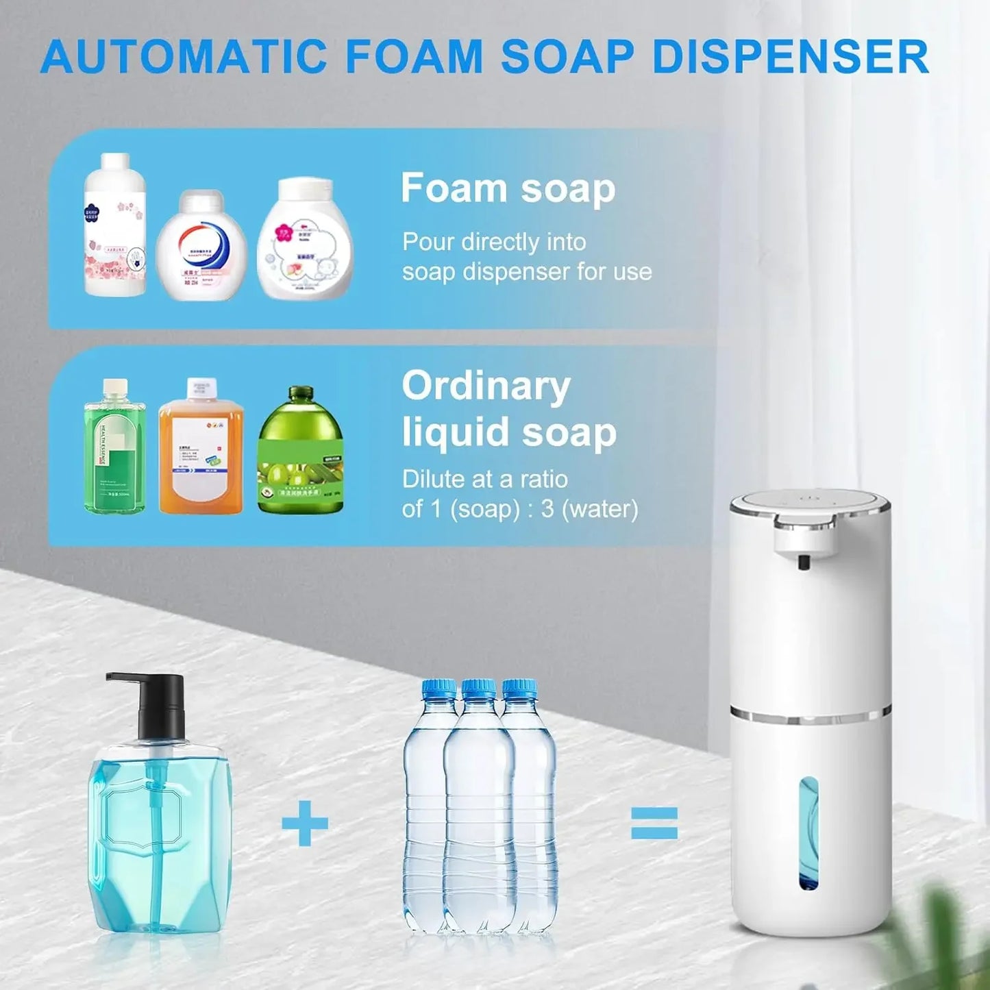 Automatische zeepdispenser zonder aanraking 