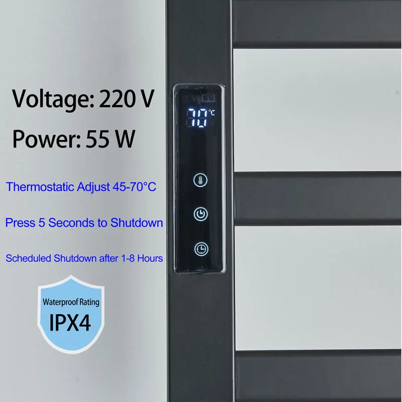 Badkamer Elektrische Handdoekrek Thermostatisch