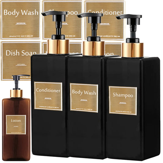 Navulbare shampoo- en conditionerflesdispenser