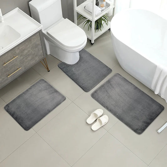 Driedelig toilet, badmat, douchemat,