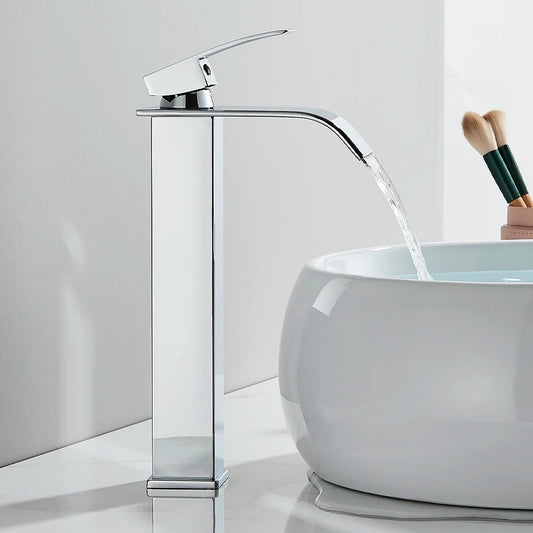 Waterval Chrome Badkamer Wastafelkraan