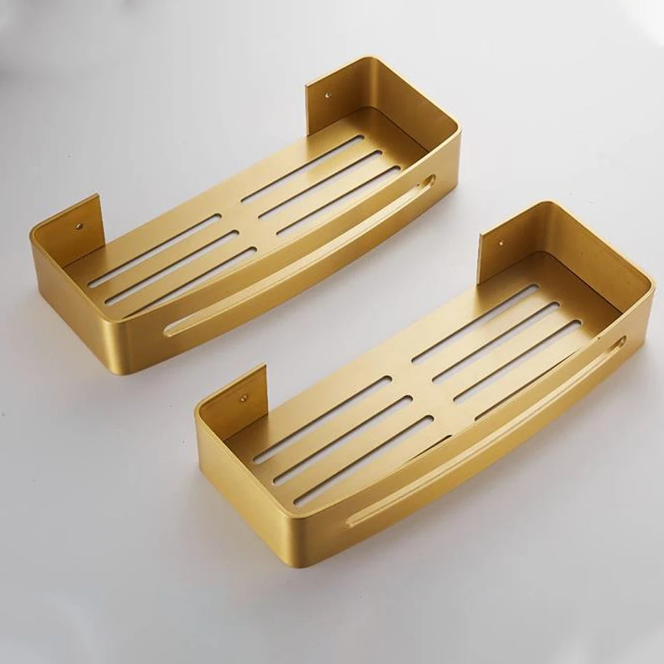 Aluminium badkamerplank met haken