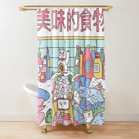 Japan Lucky Fortune Cat Douchegordijn 
