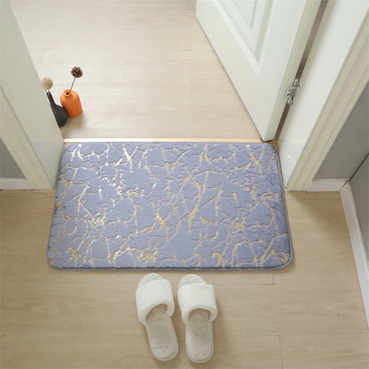 Bath Mat Modern Living Room Area Small Rug Washable Bedroom doormat Bathroom Rectangle Non Slip Toilet Floor Faux Mat