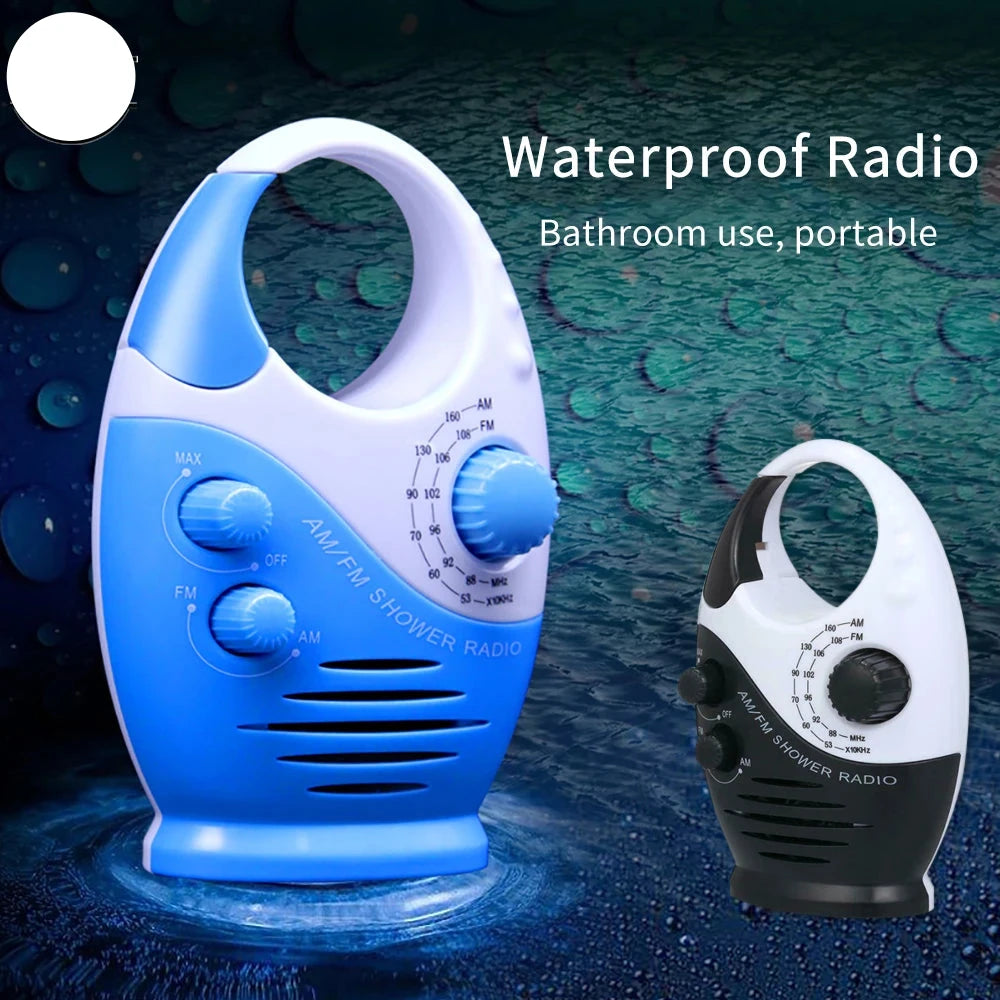 Waterdichte draagbare FM AM-radio Douchemuziek Hangende radio
