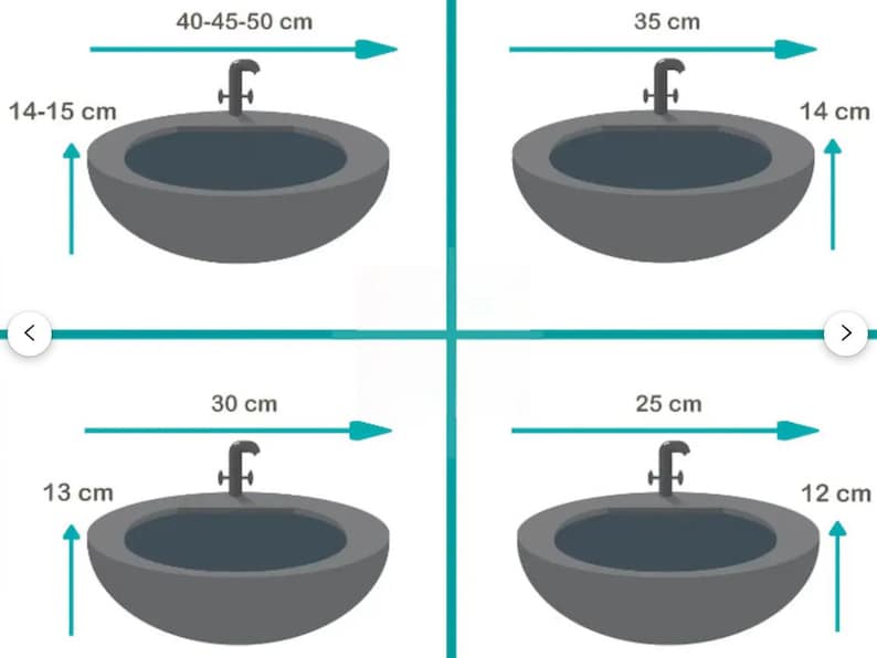 Fez Design Sink – Handgemaakte porseleinen keramische wasbak met 14k gouden rand, hoge kwaliteit, kras- en vlekbestendig, meerdere kleuren